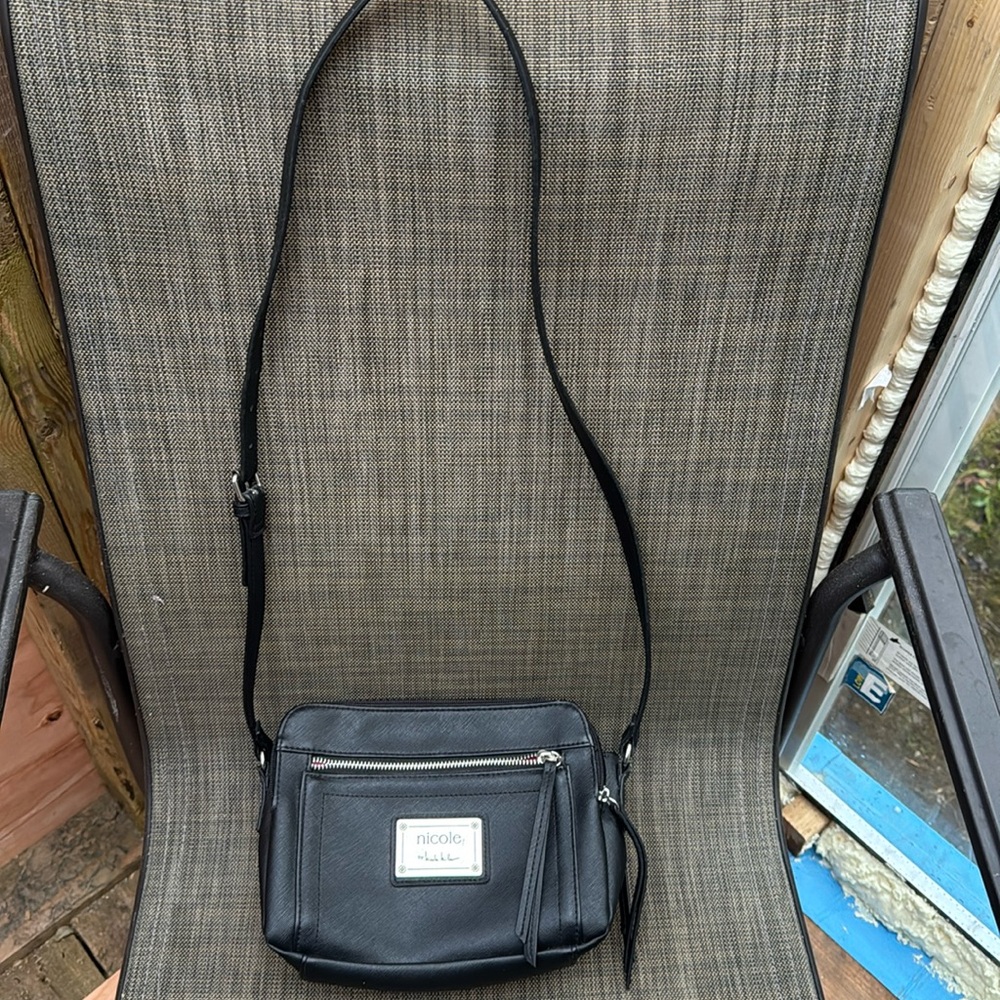 Black Nicole Miller crossbody purse